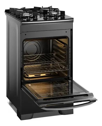 Cocina A Gas Electrolux Efficient 4 Hornallas F4egb Negro