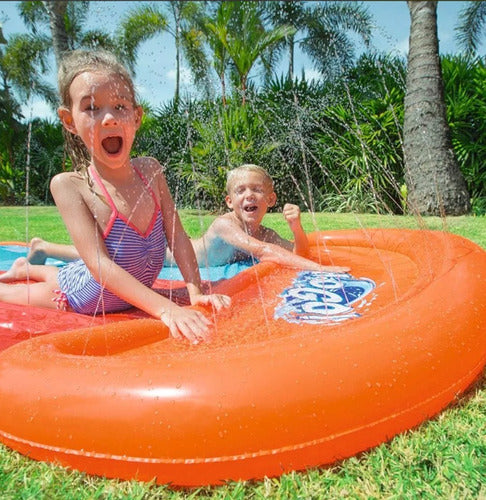 Deslizador Inflable Agua Double Slide Bestway 52328 Naranja Y Celeste