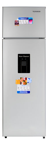 Heladera Con Dispenser Telefunken Tfk-hd300d Silver 300lts - Gris