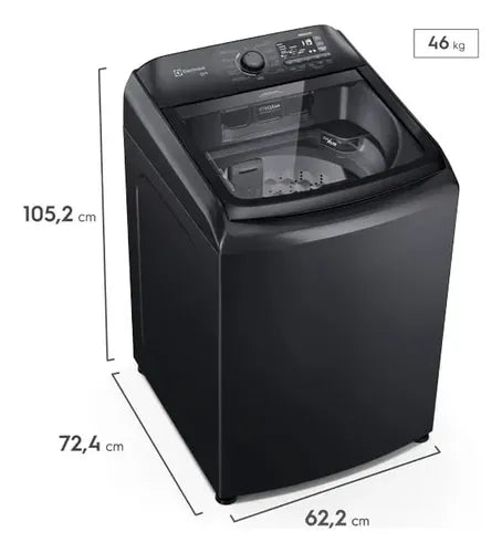 Lavarropas Electrolux Carga Superior 11kg Negro Leb11 Negro