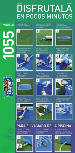 Pileta Estructural Rectangular Pelopincho 1055 Con Capacidad De 4500 Litros 2x3 M