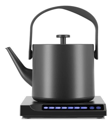 Pava Eléctrica Atma Digital 0.5 Litros Con Corte Automático Acero Inoxidable Negro