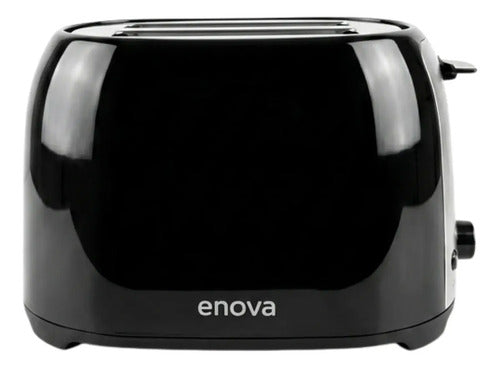 Tostadora Eléctrica Enova 750w 2 Posiciones Negra Negro