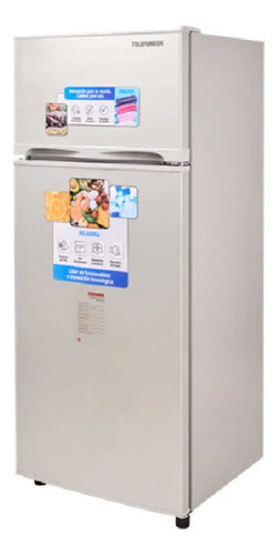 Heladera Con Freezer Telefunken Tfk-hd220 Silver 220lts Gris
