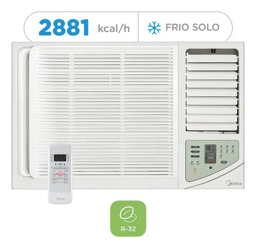 Aire Ventana Midea Mvf12cfn81f Frío Solo 2881 Kcal/h Blanco