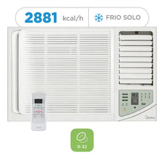 Aire Ventana Midea Mvf12cfn81f Frío Solo 2881 Kcal/h Blanco