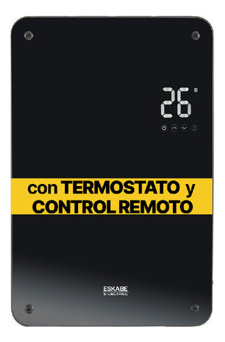 Calefactor Eléctrico Eskabe Fd2t 1800w Termostato Display Cc Color Negro