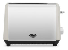Tostadora Atma Toat21vcp Blanco Ranuras Extra Ancha Vintage Blanco