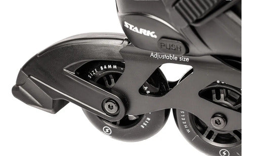 Rollers 4x80 Rise Stark Color Negro Talle De Los Patines 35-38 Tamaño De Las Ruedas 80 Mm