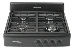 Anafe A Gas Longvie A16601g Grafito Encendido Una Mano Color Grafito