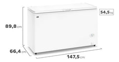 Freezer Horizontal Gafa Blanco Inverter 402lts Fghi400b-xl