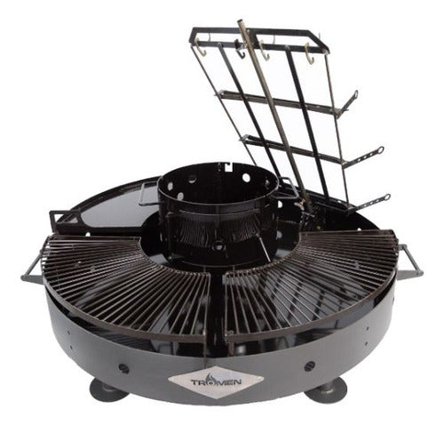 Parrilla Duomo Tromen Fogon Accesorios Asador Estaca Color Negro