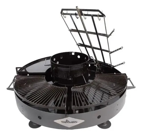 Parrilla Duomo Tromen Fogon Accesorios Asador Estaca Color Negro