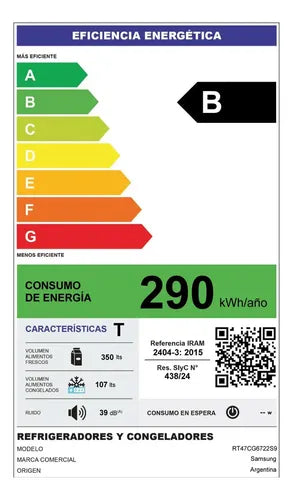 Heladera Samsung Rt47cg6722s9 Inox Inverter 457L Dispenser