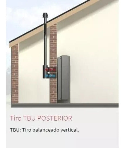 Calefactor A Gas Coppens 4000kcal Tbu Derecho Gris Oscuro