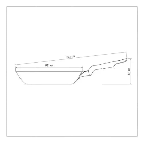 Sarten Tramontina 20 Cm Loreto Aluminio Con Antiadherente Starflon 0.8 L
