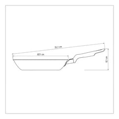 Sarten Tramontina 20 Cm Loreto Aluminio Con Antiadherente Starflon 0.8 L