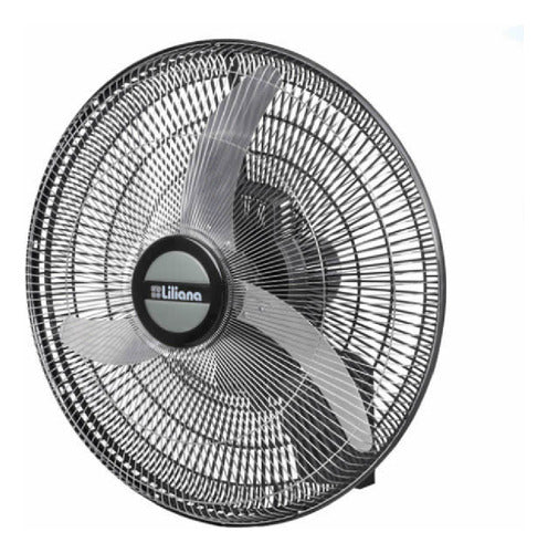 Ventilador De Pared Liliana Vwc2016 90w Control Remoto Cuota 50.8 Cm Negro Plateado Metal 3