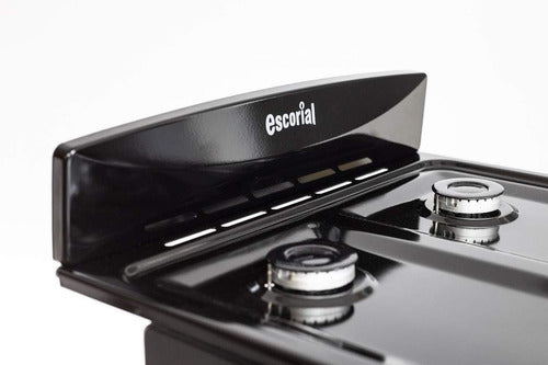Cocina A Gas Natural Escorial Candor S2 Negra Cs Negro