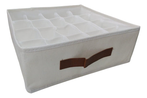 Organizador De Cajones Vivendi Guardado Ropa Interior Blanco