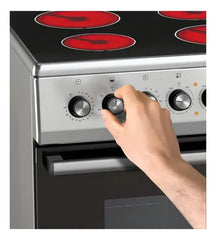 Cocina Electrica Ormay Ultra-acero Vitroceramico 4 Hornallas Acero