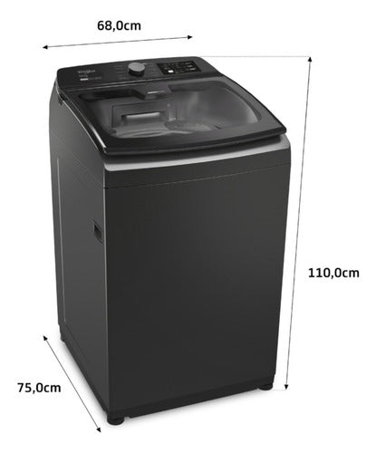 Lavarropas De Carga Superior Whirlpool Wwh10at Titanio 10kg