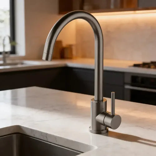 Griferia Cocina Fv Inox One 411.04/i1 Monocomando Pico Movil