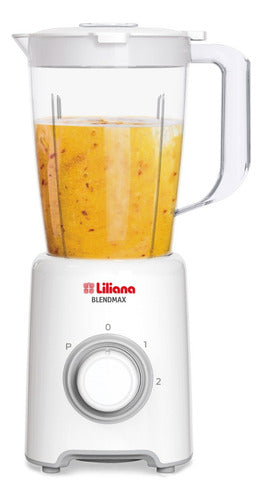 Licuadora Liliana Al451 Tritura Hielo 2 Vel Jarra Plastica Blanco