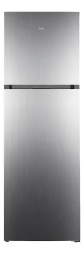 Heladera con freezer Top Mount Tcl P333tmn 333l Inverter Inox