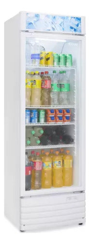 Heladera Exhibidora Vertical Philco Phev329b2 Blanca 329l C Blanco