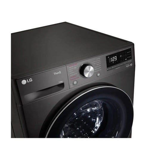Lavarropas 12kg Aiddtm Inverter Direct Drivetm Steam Gris Oscuro