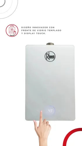Calefón Instantáneo Tiro Forzado Rheem Novotouch 14lts Blanco Gn