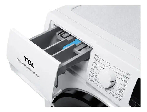 Lavarropas Automático Frontal Tcl 6 Kg Inverter 1000 Rpm 16 Programas P606 Color Blanco