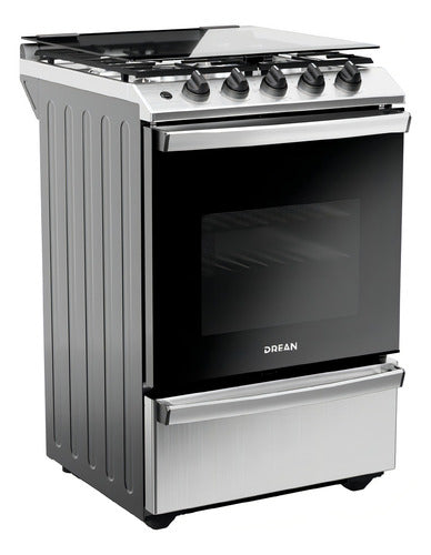 Cocina Multigas 56 Cm Inoxidable Drean Cd5614ai0 Gris