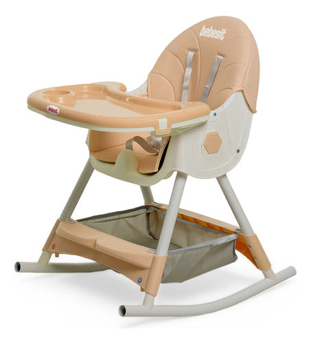 Silla De Comer Reclinable 3 En 1 Bebesit 6651a Beige 15k Css Liso Beige