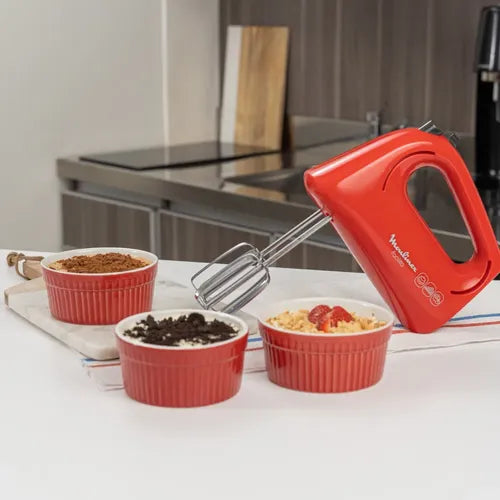 Batidora De Mano Moulinex Hm1535a0facilita Plus Roja Rojo 50 Hz X 60 Hz