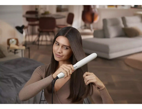 Planchita De Pelo Philips Bhs515/00 Thermoshield Ionico Cts Blanco