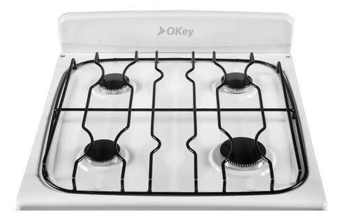 Cocina Ormay Okey Petit Multigas De 4 Hornallas Blanca Blanco
