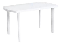 Combo 6 Sillas Antonella Blancas + Mesa Maldiva Garden Life Blanco