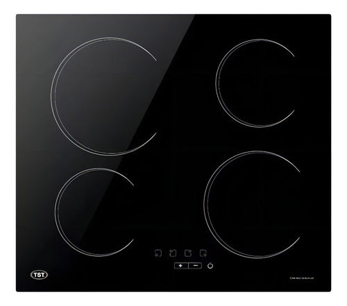 Anafe Eléctrico Tst Vitro Negro 4 Hornallas