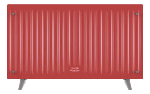 Calefactor Eléctrico Vitroconvector Plano Peabody Pe-vc20rr 2000w Color Rojo
