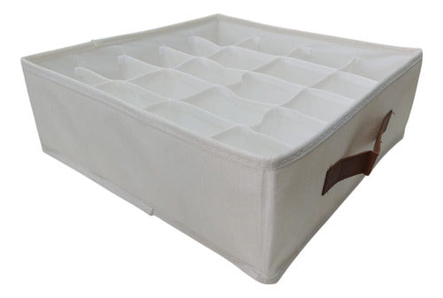 Organizador De Cajones Vivendi Guardado Ropa Interior Blanco