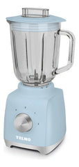 Licuadora De Mesa Yelmo Lc-1015 Jarra Vidrio 750w 1.5 Litros Celeste Cuchillas Inoxidable 2 Velocidades