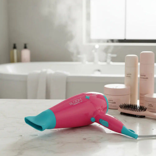 Secador De Pelo Ga.ma Diamond Bloom Pink Cool Shot 2300w C Rosa