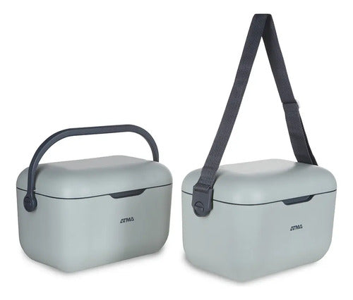 Heladera Conservadora Atma Cag204vp 20lts Verde Grisaceo