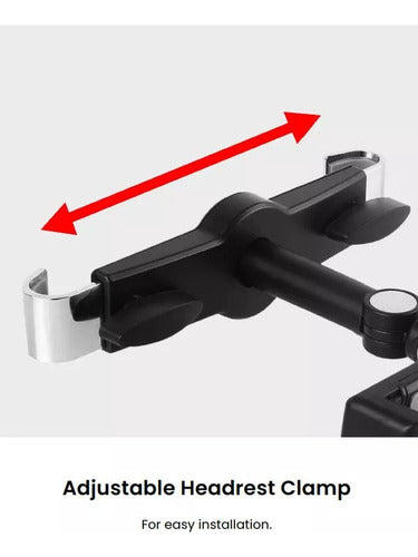 Soporte Universal Tablet iPad Para Reposacabezas Auto 360 Cashcoin Ob-ta2 Color Negro