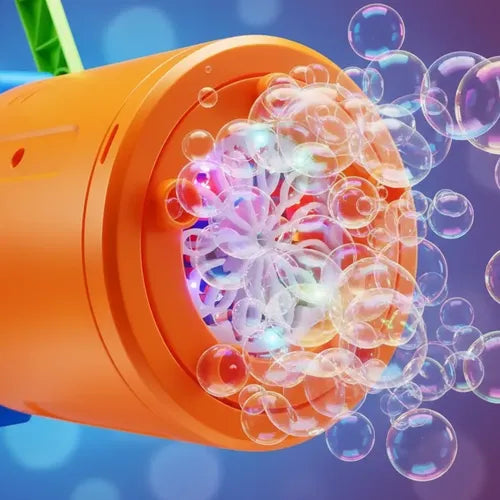 Pistola Lanza Burbujas Zuru Bunch O Bubble Tambor Giratorio Azul