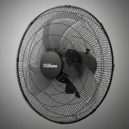Ventilador Pared Orbital Liliana Vw20powr Control Remoto 50.8 Cm Negro Metal Metal 3