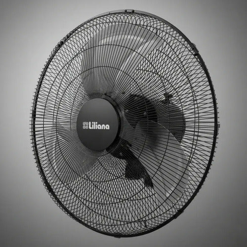 Ventilador Pared Orbital Liliana Vw20powr Control Remoto 50.8 Cm Negro Metal 3