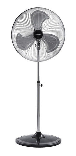 Ventilador De Pie 3 Aspas Liliana Vpc22 3 Velocidades 55.88 Cm Negro/plata Plata Metal 3